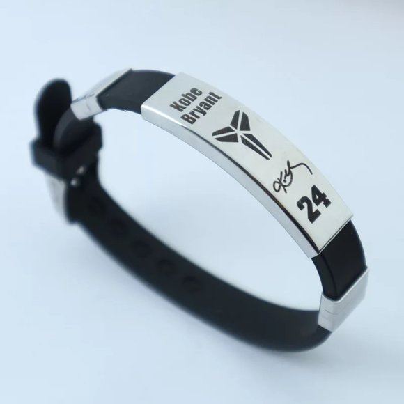 LoveVue Jewelry - Kobe Bryant Black Silicon Steel Bracelet